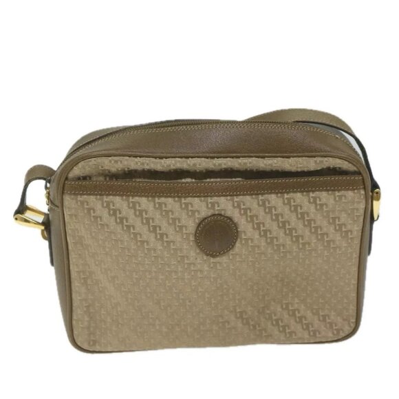 GUCCI Shoulder Bag Canvas Beige Brown Auth - Picture 1 of 16